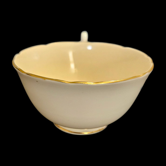 Vintage A.B.J. Grafton China Teacup & Saucer Floral Pink Gold Trim Made England - Picture 4 of 9